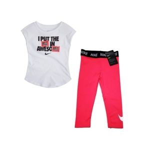NWT Nike 6X Girl Top & Dri-fit leggings